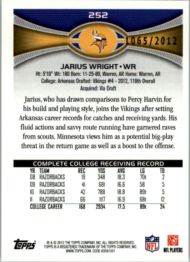A1481- 2012 Topps Football Cards 403-440 +Inserts -You Pick- 15+ FREE US SHIP - Picture 103 of 224