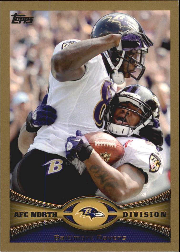 2012 Topps Gold #254 Baltimore Ravens/Ray Rice