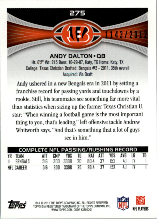 A1481- 2012 Topps Football Cards 403-440 +Inserts -You Pick- 15+ FREE US SHIP - Picture 105 of 224