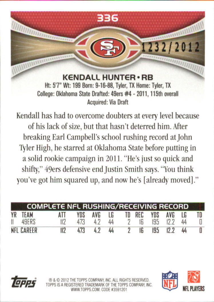 A1481- 2012 Topps Football Cards 403-440 +Inserts -You Pick- 15+ FREE US SHIP - Picture 107 of 224