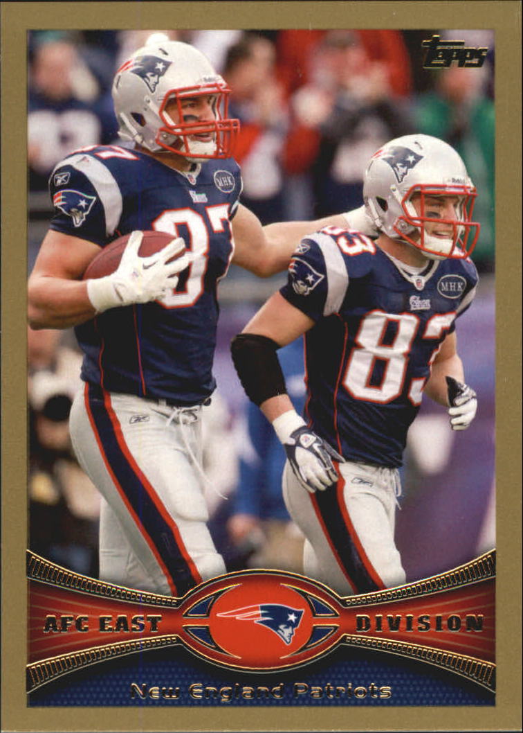 2012 Topps Gold #409 New England Patriots/Rob Gronkowski/Wes Welker