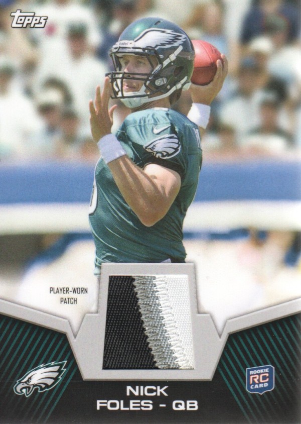 2012 Topps Rookie Patch #RPNF Nick Foles