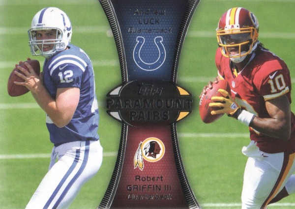 2012 Topps Paramount Pairs #PALG Andrew Luck/Robert Griffin III