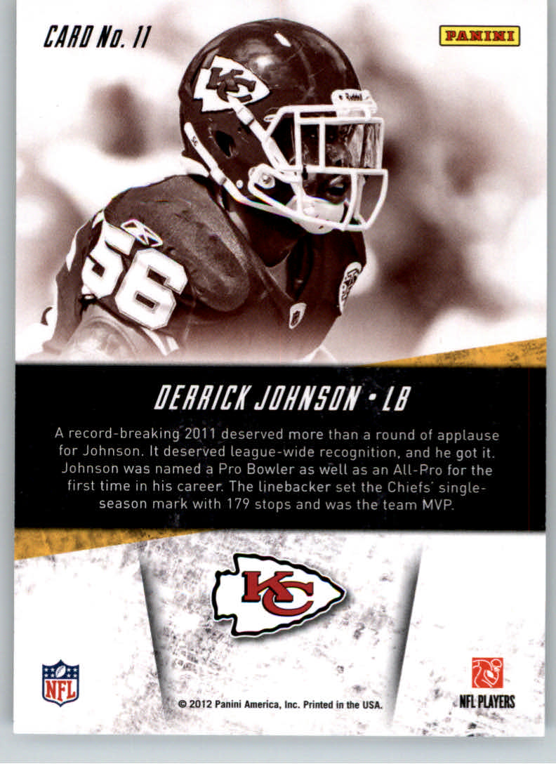 2012 Rookies and Stars Greatest Hits #11 Derrick Johnson back image