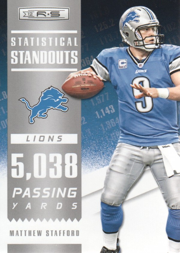 2012 Rookies and Stars Statistical Standouts #3 Matthew Stafford