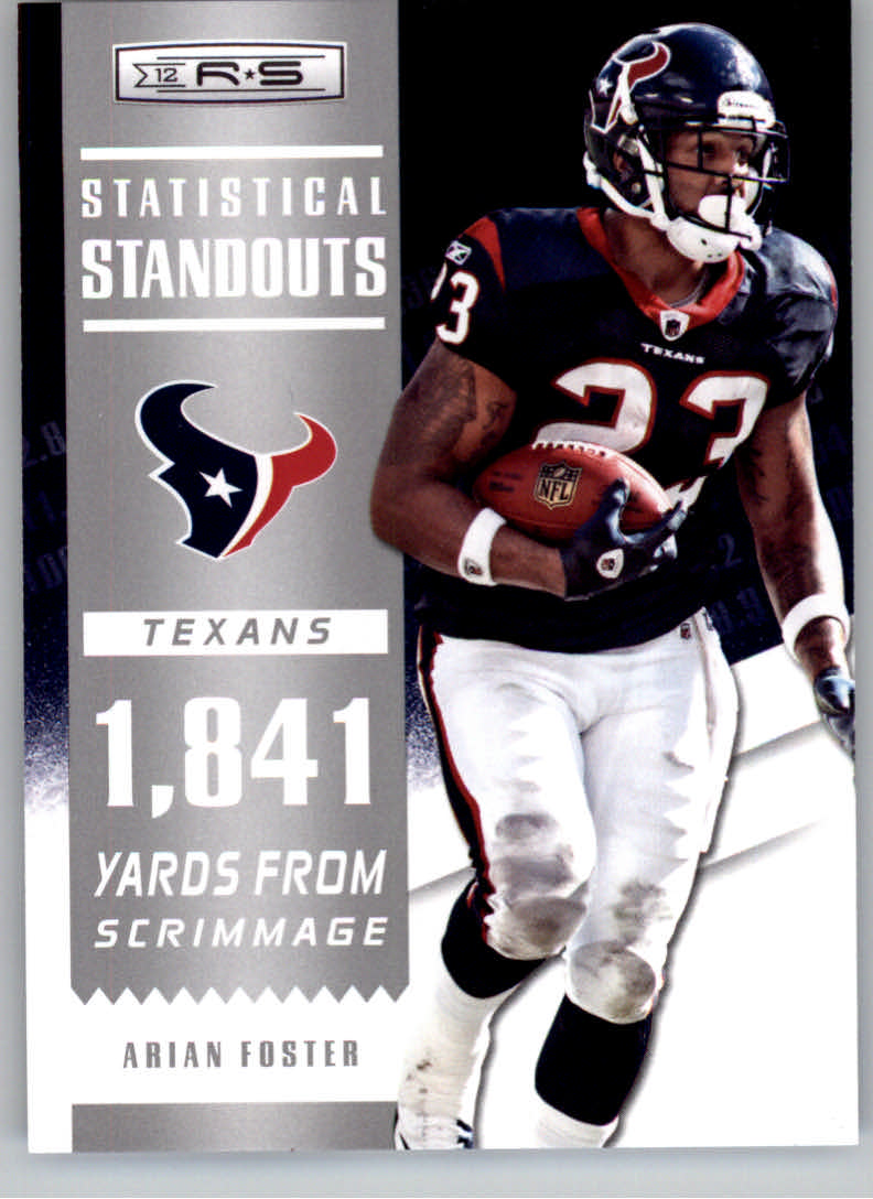 2012 Rookies and Stars Statistical Standouts #9 Arian Foster