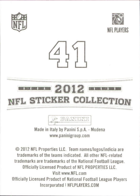B0816- 2012 Panini Stickers FB Cards 1-250 +Rookies -You Pick- 15+ FREE US SHIP - Picture 63 of 405