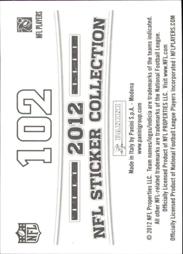 B0816- 2012 Panini Stickers FB Cards 1-250 +Rookies -You Pick- 15+ FREE US SHIP - Picture 163 of 405