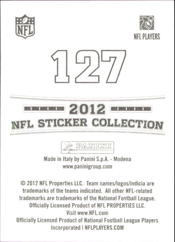 B0816- 2012 Panini Stickers FB Cards 1-250 +Rookies -You Pick- 15+ FREE US SHIP - Picture 201 of 405