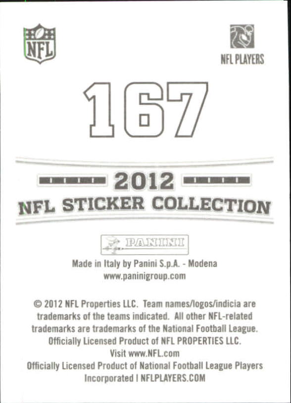B0816- 2012 Panini Stickers FB Cards 1-250 +Rookies -You Pick- 15+ FREE US SHIP - Picture 265 of 405