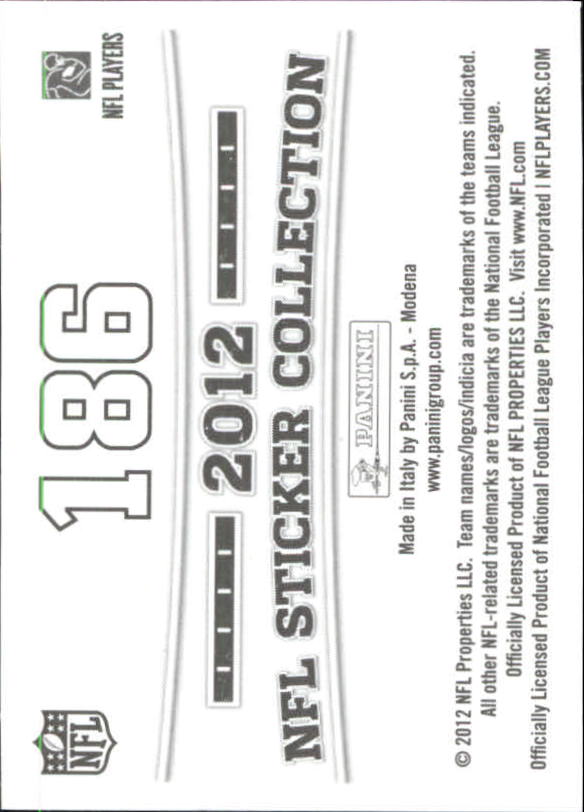 B0816- 2012 Panini Stickers FB Cards 1-250 +Rookies -You Pick- 15+ FREE US SHIP - Picture 299 of 405