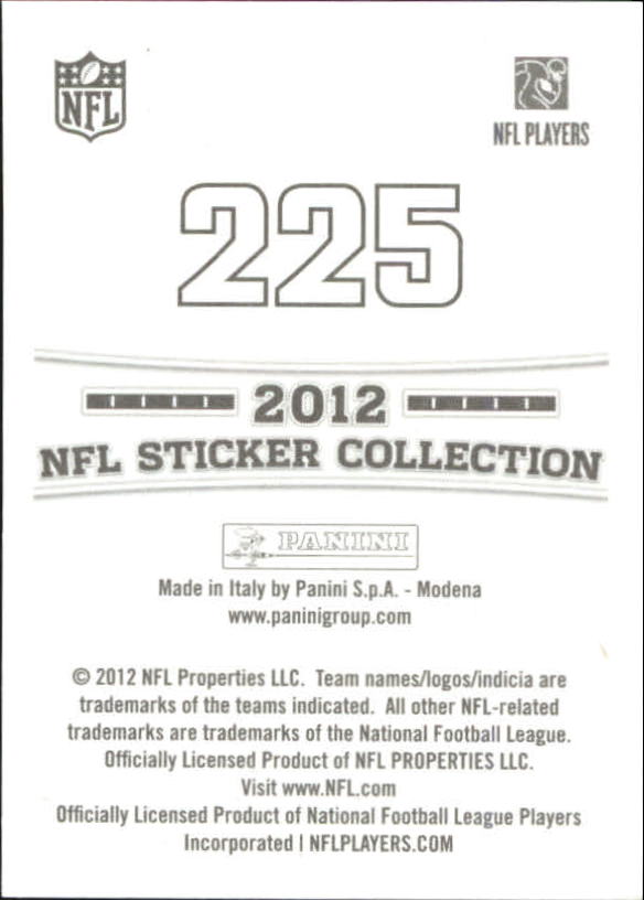 B0816- 2012 Panini Stickers FB Cards 1-250 +Rookies -You Pick- 15+ FREE US SHIP - Picture 363 of 405