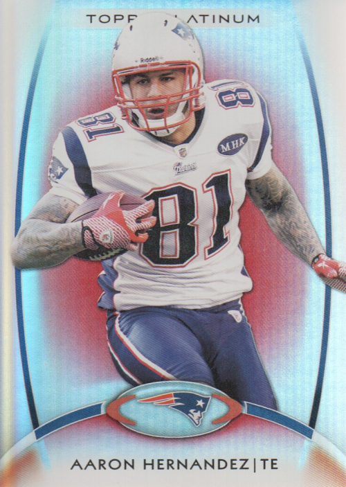 2012 Topps Platinum Red #4 Aaron Hernandez - NM-MT - THE COLLECTOR'S FRIEND