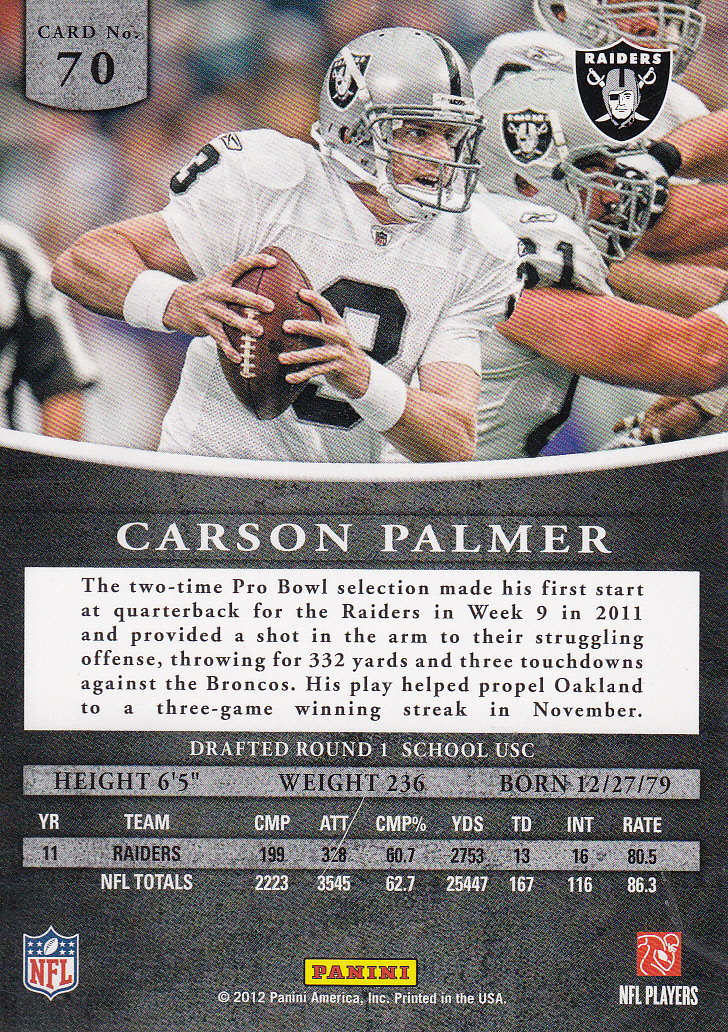 2012 Panini Prominence Football Card Pick (Base) - Picture 144 of 241