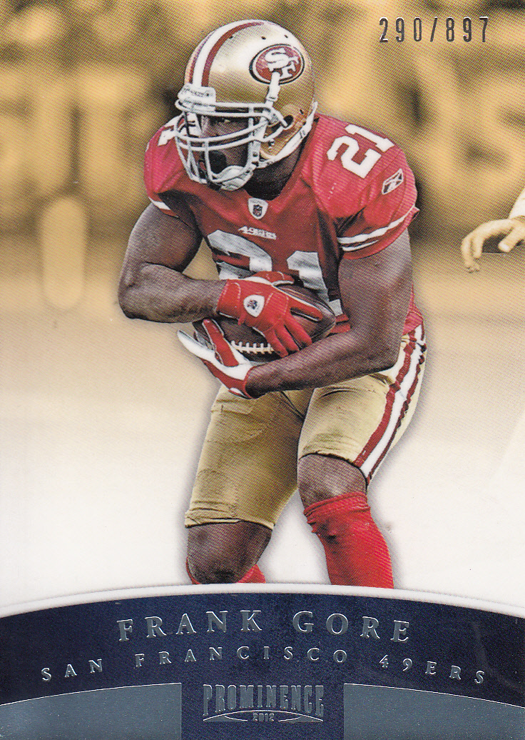 2012 Panini Prominence #83A Frank Gore P