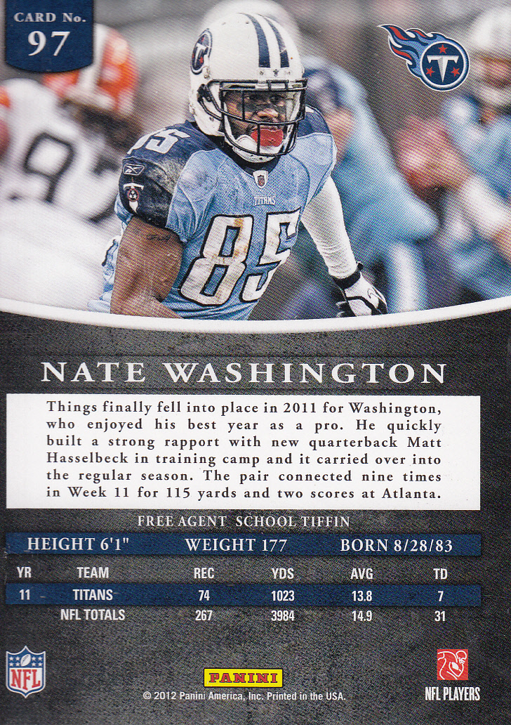 2012 Panini Prominence Football Card Pick (Base) - Picture 188 of 241