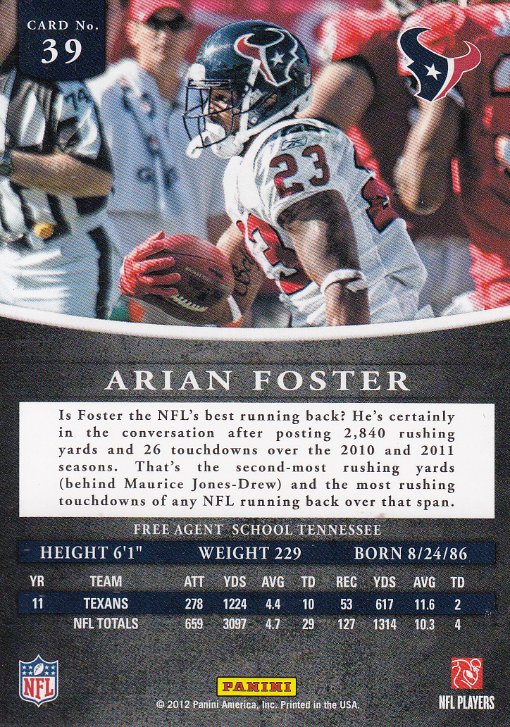 2012 Panini Prominence Football Card Pick (Base) - Picture 74 of 241