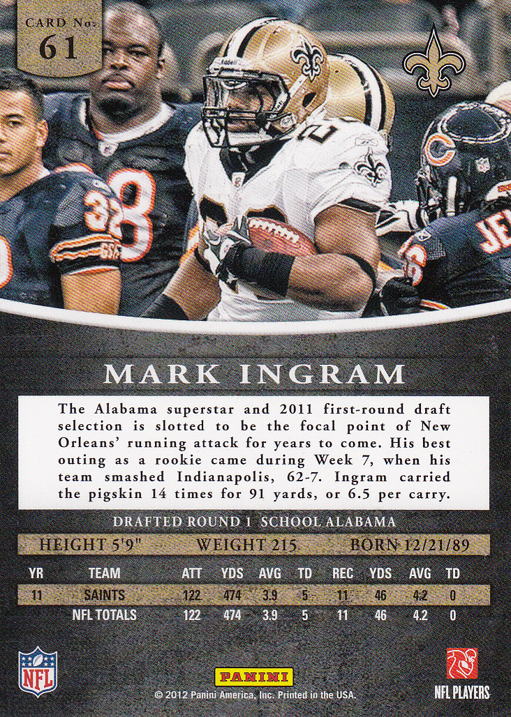 2012 Panini Prominence Football Card Pick (Base) - Picture 123 of 241