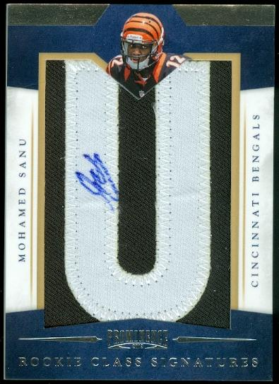 2012 Panini Prominence Rookie Letter Autographs #234 Mohamed Sanu/140