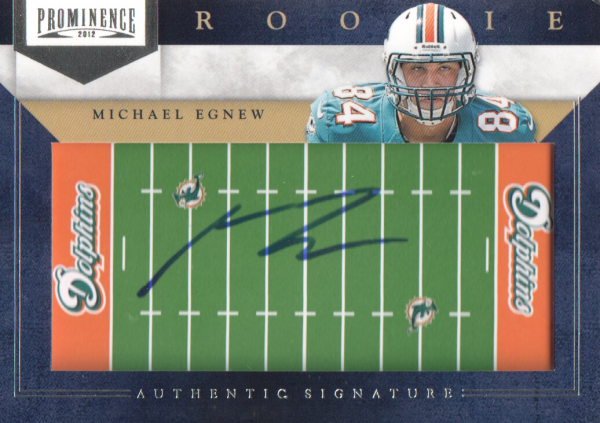 2012 Panini Prominence Rookie NFL Field Autographs #229 Michael Egnew/200