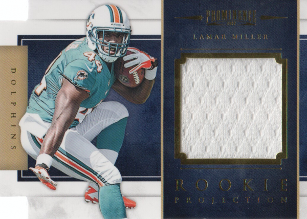 2012 Panini Prominence Rookie Projection Materials #13 Lamar Miller