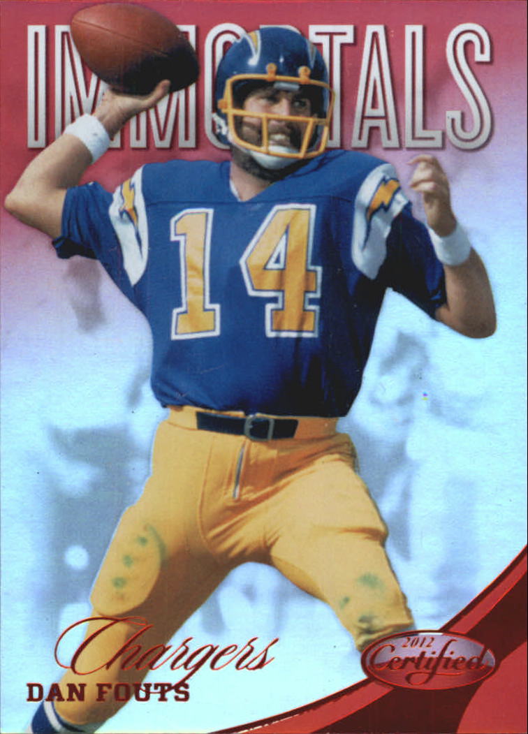 2012 Certified Mirror Red #166 Dan Fouts