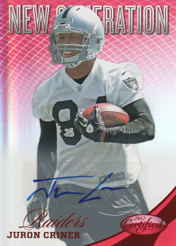2012 Certified Mirror Red Signatures #278 Juron Criner/350