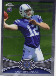 2012 Topps Chrome #1A Andrew Luck RC/passing pose