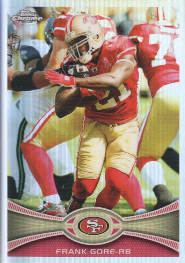 FRANK GORE RC 2005 Topps Chrome 177 Football Card San 