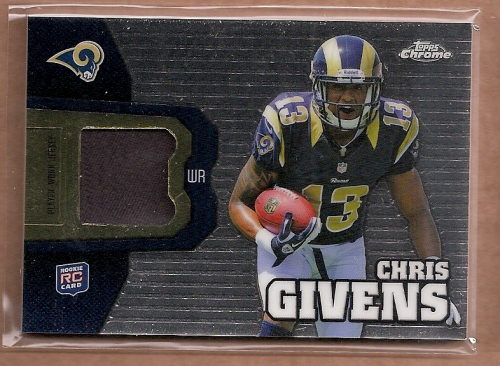 2012 Topps Chrome Rookie Relics #RR2 Chris Givens