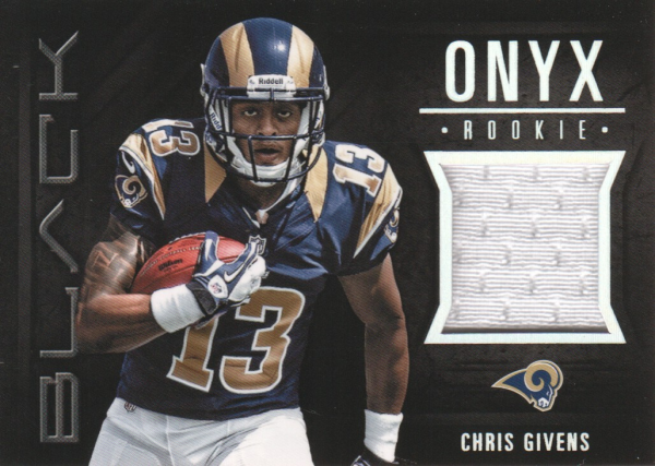 2012 Panini Black Onyx Rookie Materials #27 Chris Givens