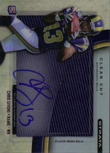 2012 Topps Strata Clear Cut Rookie Relic Autographs #CCARCG Chris Givens