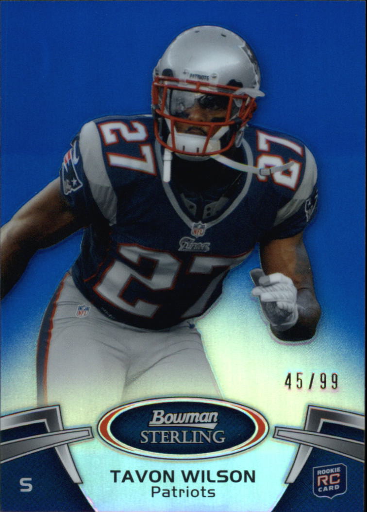 2012 Bowman Sterling Blue Refractors #23 Tavon Wilson