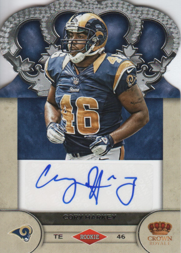 2012 Crown Royale Rookie Signatures #18 Cory Harkey/245