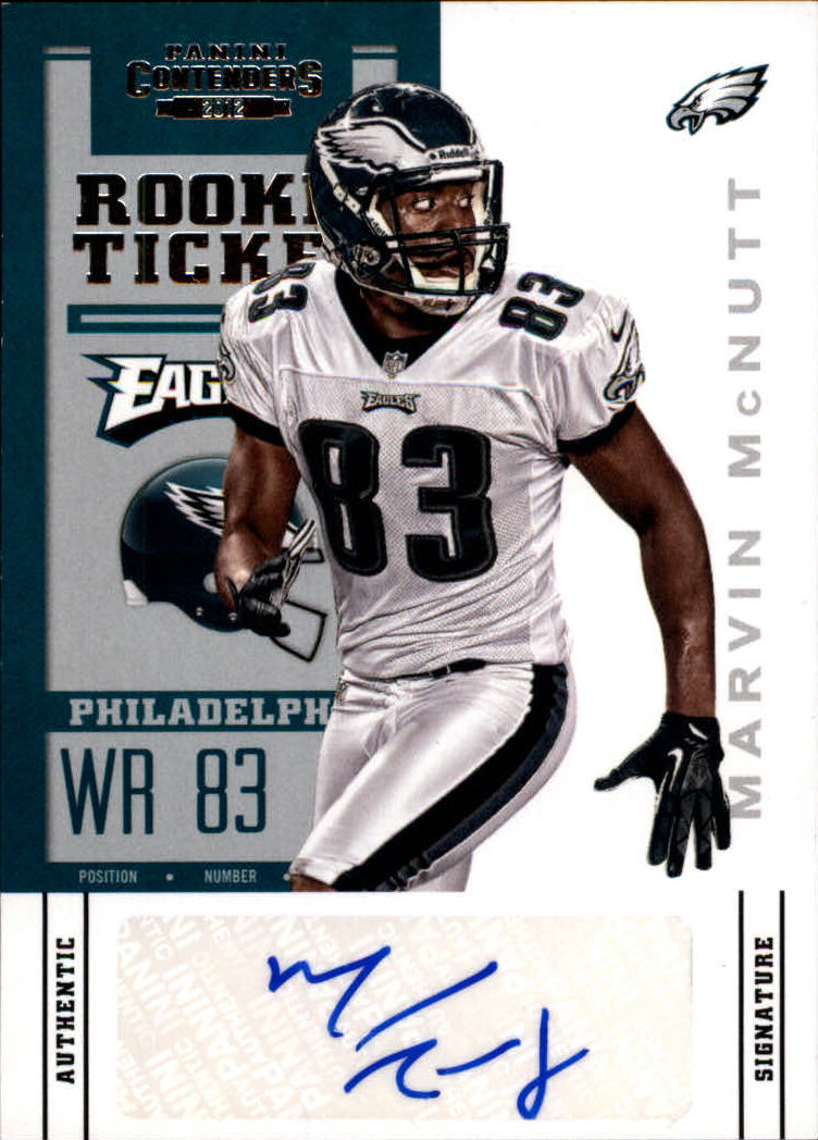 2012 Panini Contenders #164A Marvin McNutt AU RC