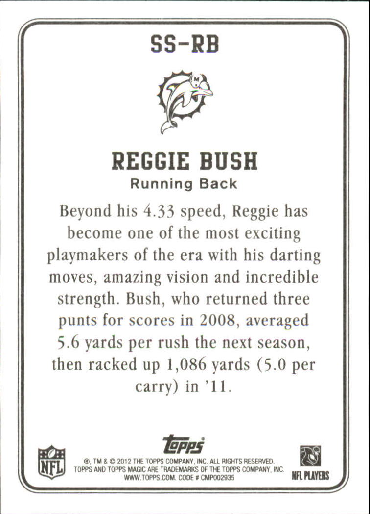 2012 Topps Magic Supernatural Stars #SSRB Reggie Bush back image