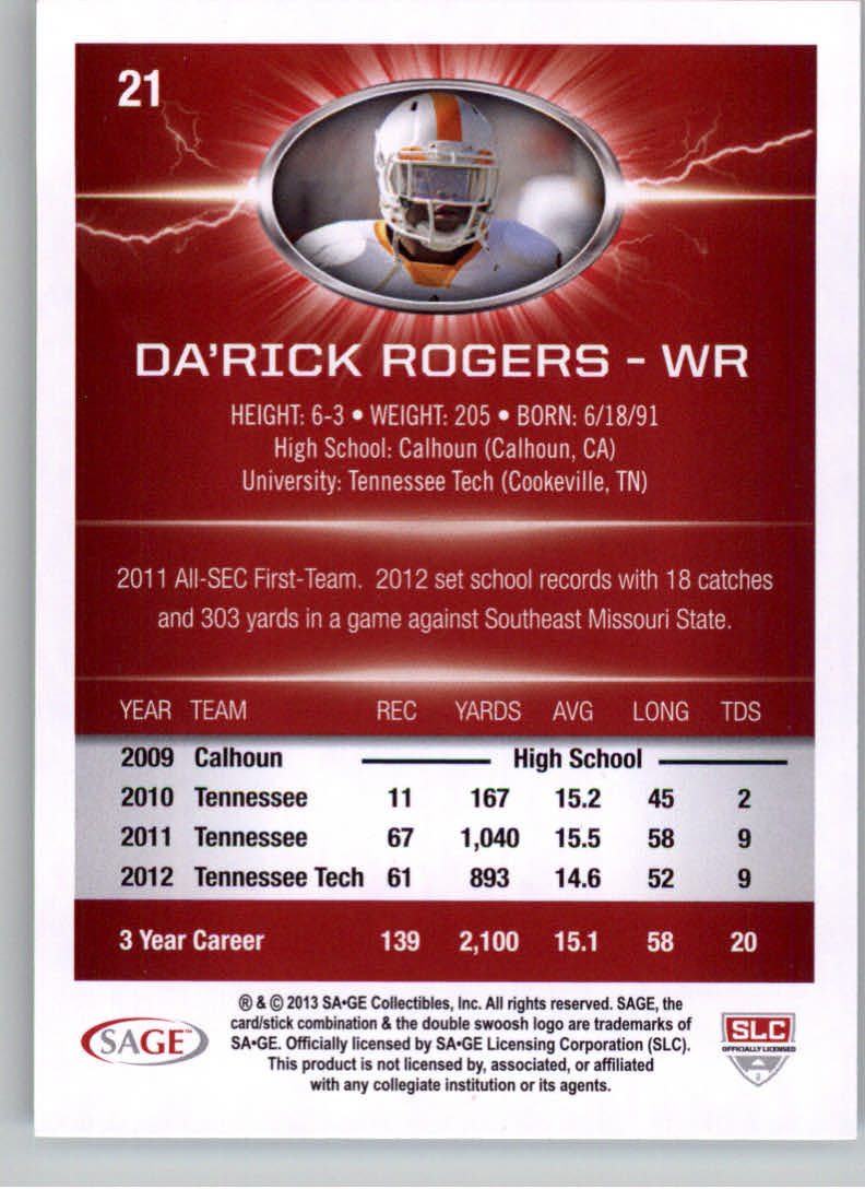 B0895- 2013 SAGE HIT Football Cards 1-150 +Inserts -You Pick- 15+ FREE US SHIP - Picture 43 of 267