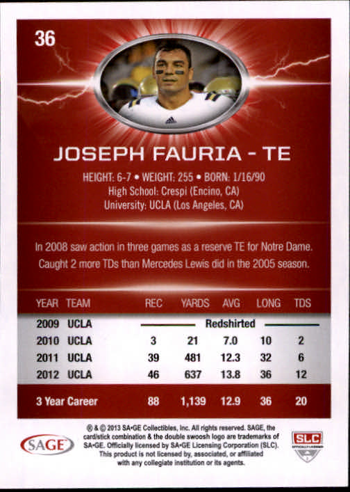 B0895- 2013 SAGE HIT Football Cards 1-150 +Inserts -You Pick- 15+ FREE US SHIP - Picture 71 of 267