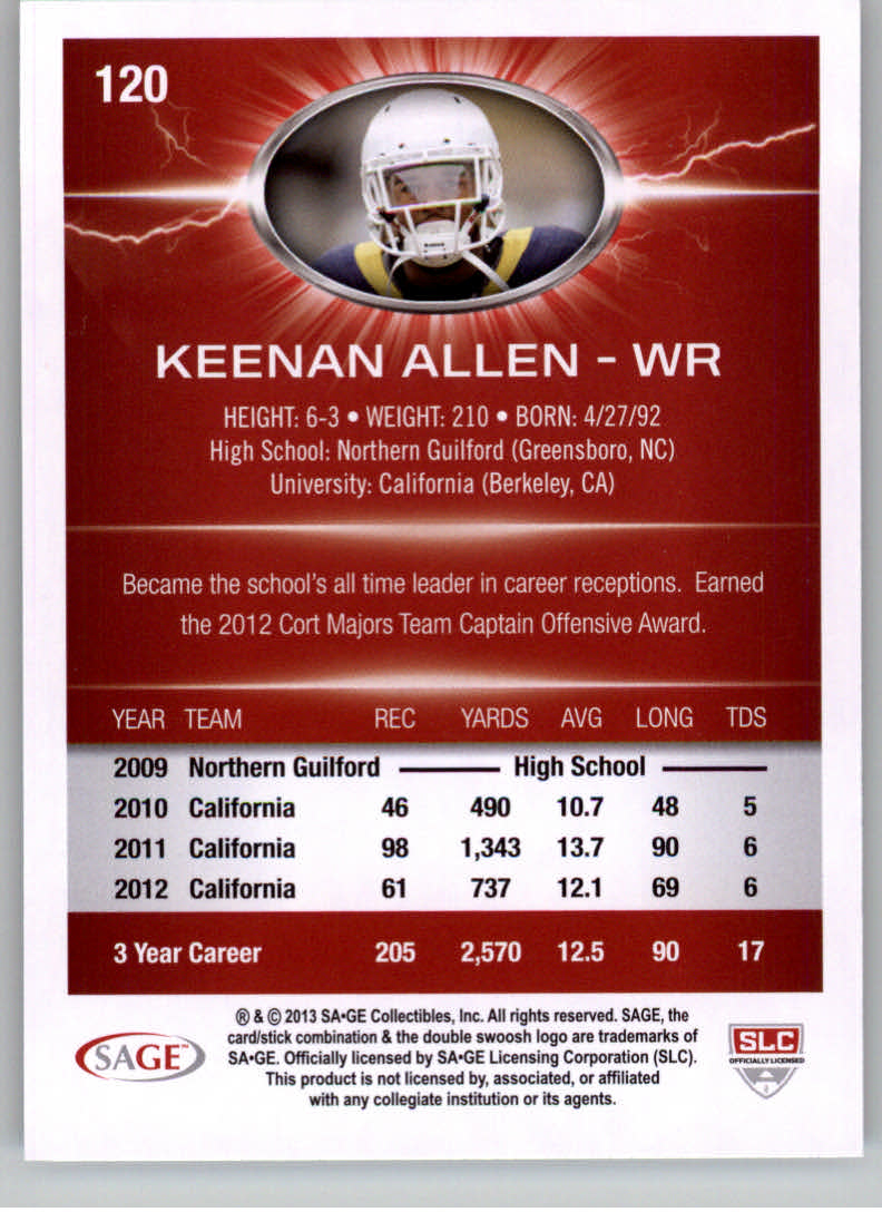 B0895- 2013 SAGE HIT Football Cards 1-150 +Inserts -You Pick- 15+ FREE US SHIP - Picture 213 of 267