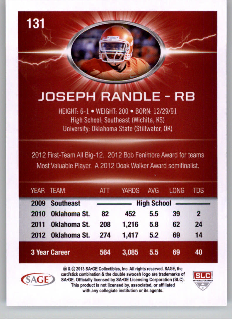 B0895- 2013 SAGE HIT Football Cards 1-150 +Inserts -You Pick- 15+ FREE US SHIP - Picture 227 of 267