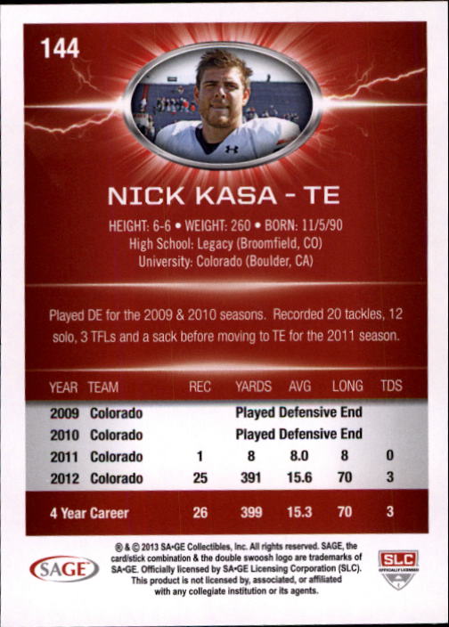 B0895- 2013 SAGE HIT Football Cards 1-150 +Inserts -You Pick- 15+ FREE US SHIP - Picture 249 of 267