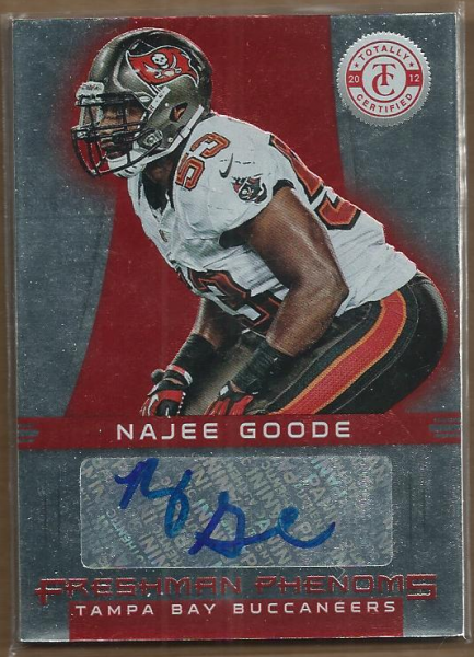 2012 Totally Certified #199 Najee Goode AU/290 RC