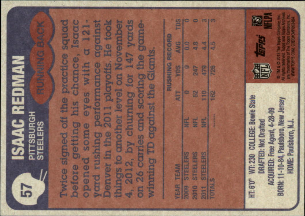 A6330- 2013 Topps Archives FB Cards 1-240 +Inserts -You Pick- 15+ FREE US SHIP - Picture 73 of 265