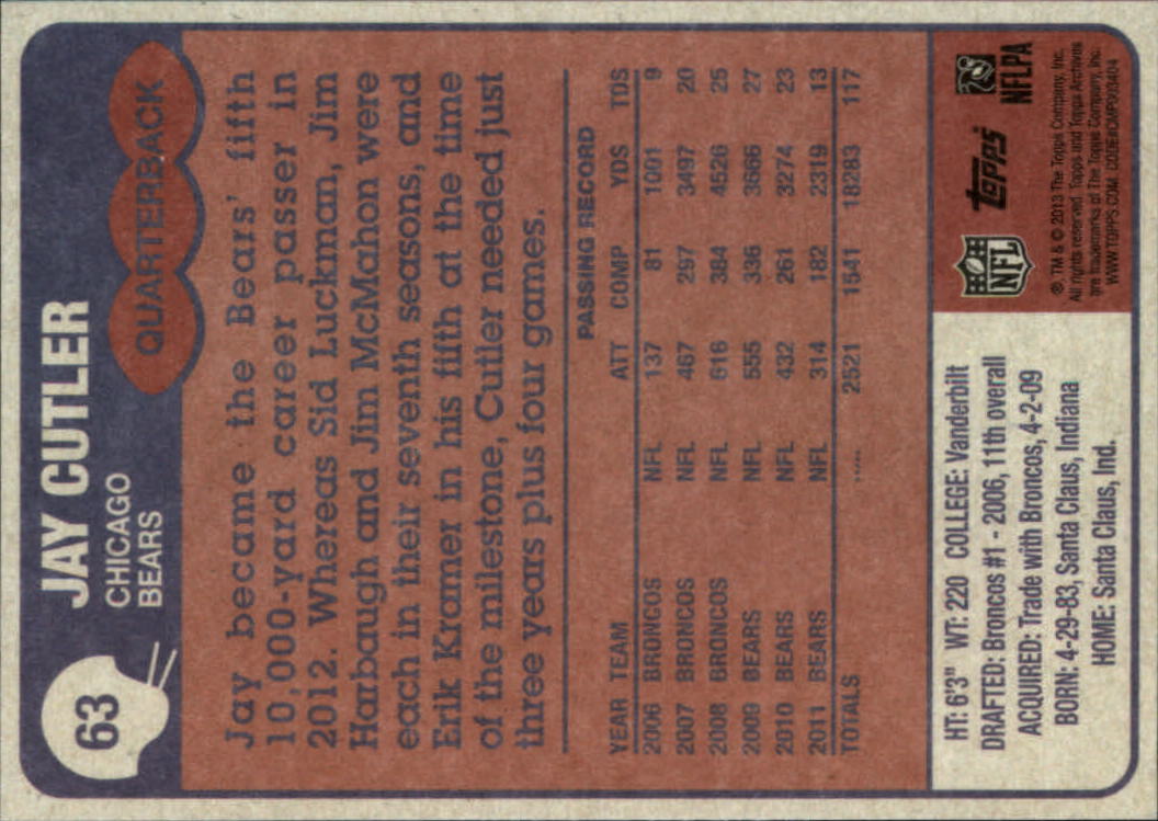 A6330- 2013 Topps Archives FB Cards 1-240 +Inserts -You Pick- 15+ FREE US SHIP - Picture 83 of 265