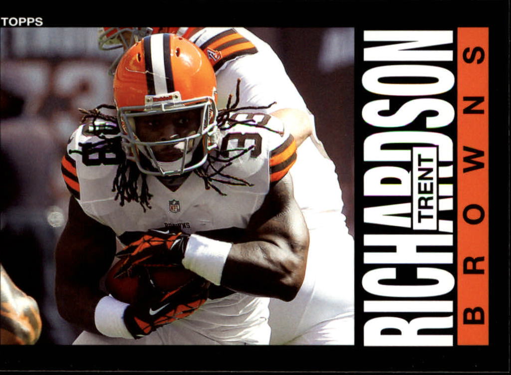 2013 Topps Archives #75A Trent Richardson/(both hands on ball)