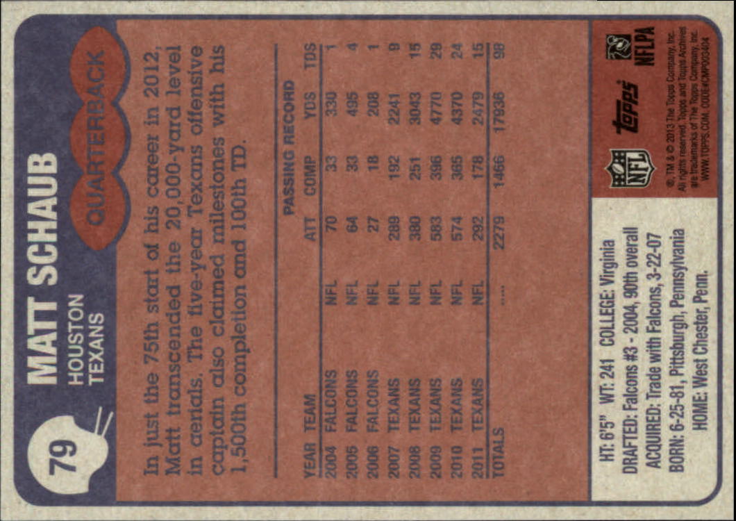 A6330- 2013 Topps Archives FB Cards 1-240 +Inserts -You Pick- 15+ FREE US SHIP - Picture 103 of 265