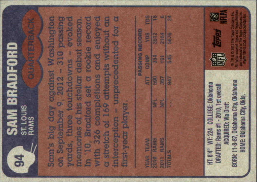 A6330- 2013 Topps Archives FB Cards 1-240 +Inserts -You Pick- 15+ FREE US SHIP - Picture 121 of 265