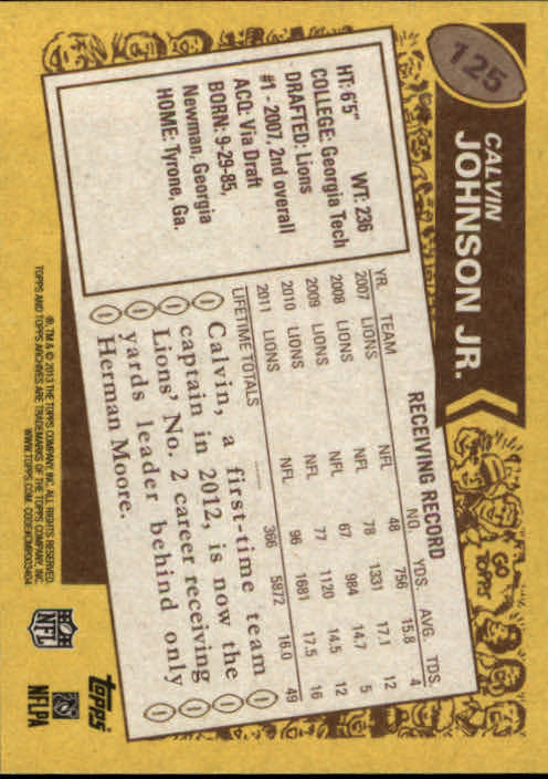 A6330- 2013 Topps Archives FB Cards 1-240 +Inserts -You Pick- 15+ FREE US SHIP - Picture 163 of 265