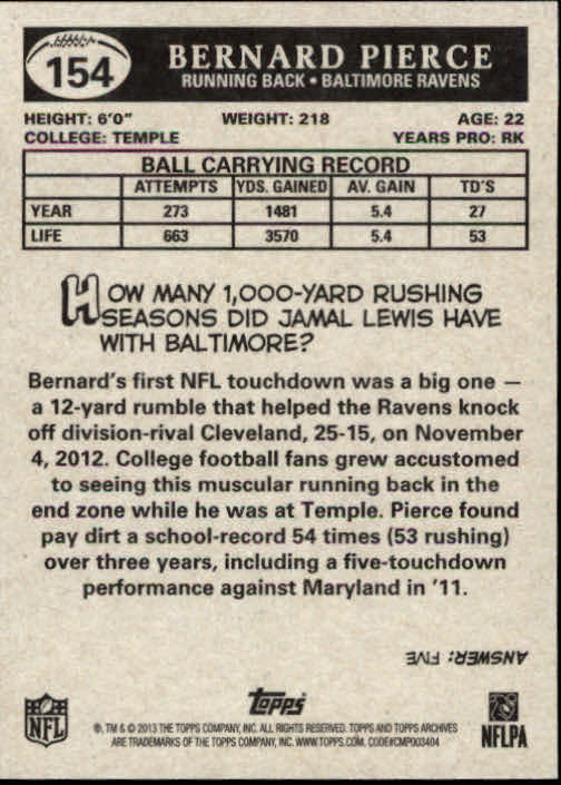 A6330- 2013 Topps Archives FB Cards 1-240 +Inserts -You Pick- 15+ FREE US SHIP - Picture 197 of 265