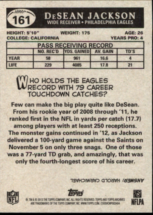 A6330- 2013 Topps Archives FB Cards 1-240 +Inserts -You Pick- 15+ FREE US SHIP - Picture 207 of 265